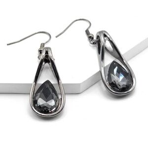 Twilight Embrace - Hematite Earrings